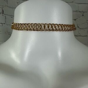 Gold chain choker